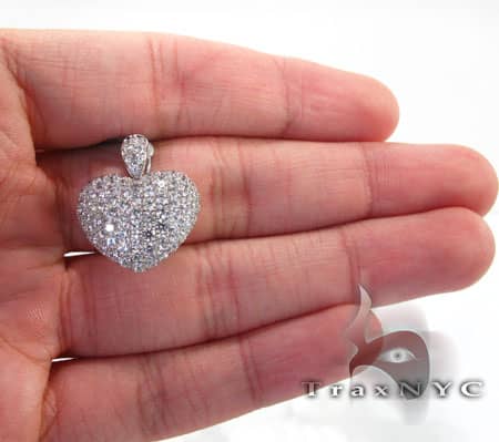 Iced Heart Pendant 4596 - Image 6