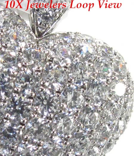 Iced Heart Pendant 4596 - Image 5