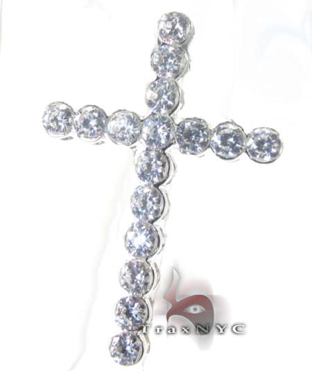 Iced Bezel Cross Crucifix 4882 - Image 2