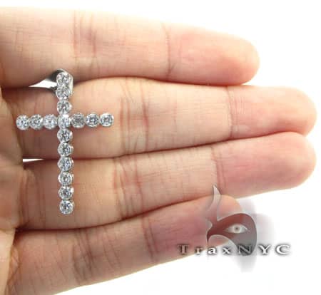 Iced Bezel Cross Crucifix 4882 - Image 4