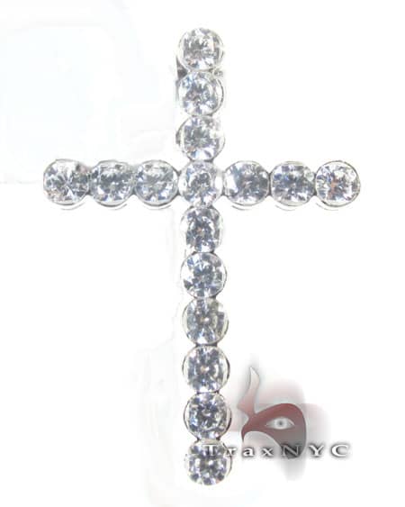 Frozen Bezel Cross Crucifix 4884 - Image 1