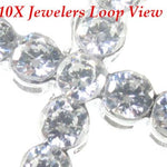 Frozen Bezel Cross Crucifix 4884 - Image 3