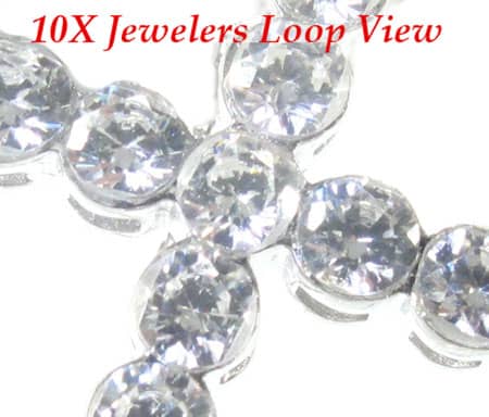 Frozen Bezel Cross Crucifix 4884 - Image 3