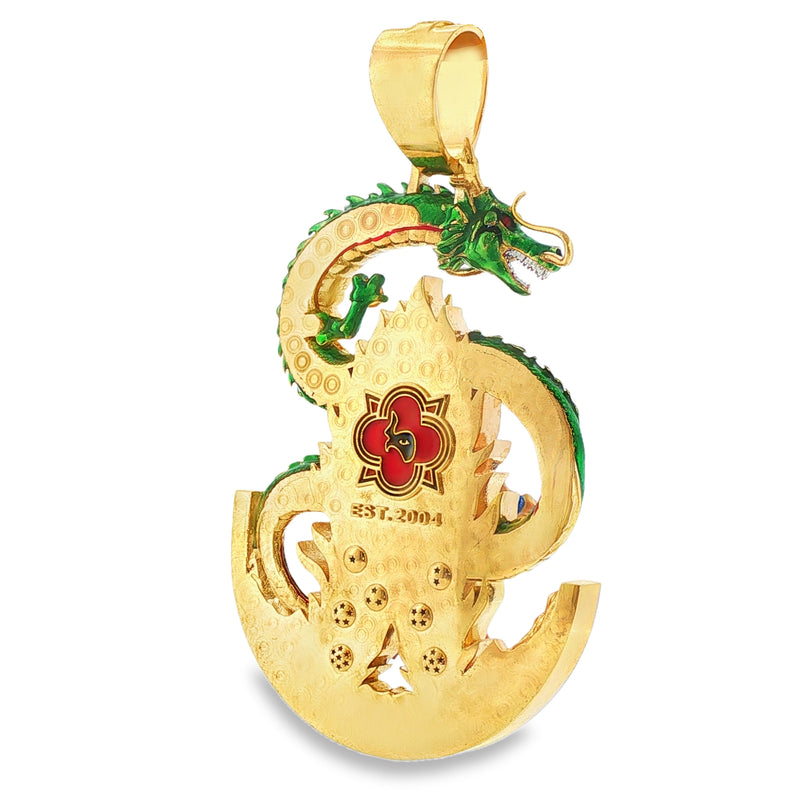 Super Saiyan Goku and And Dragon Shenron Pendant 71720