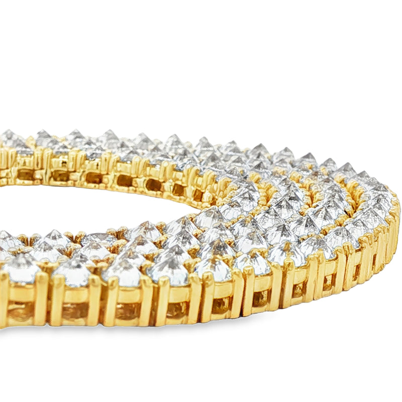 10  Pointer Upside Down Diamond Tennis Chain 70936