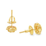 Cushion Cluster Diamond Earrings 71155