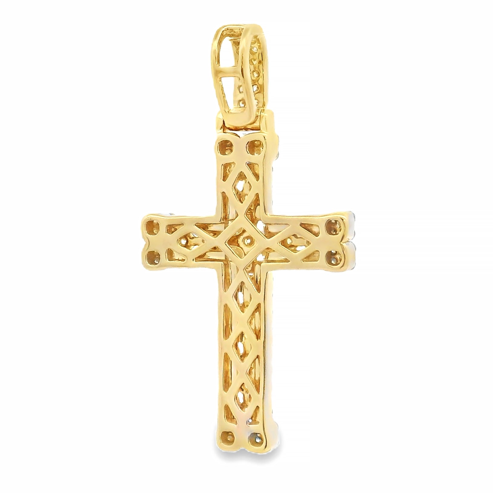 Celestial Cluster Cross Pendant 65840 | TraxNYC