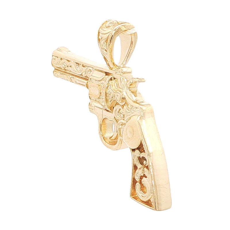 14K Gold Revolver Pendant 71198
