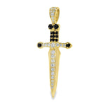 Dagger Knife Pendant Black Diamond 70987