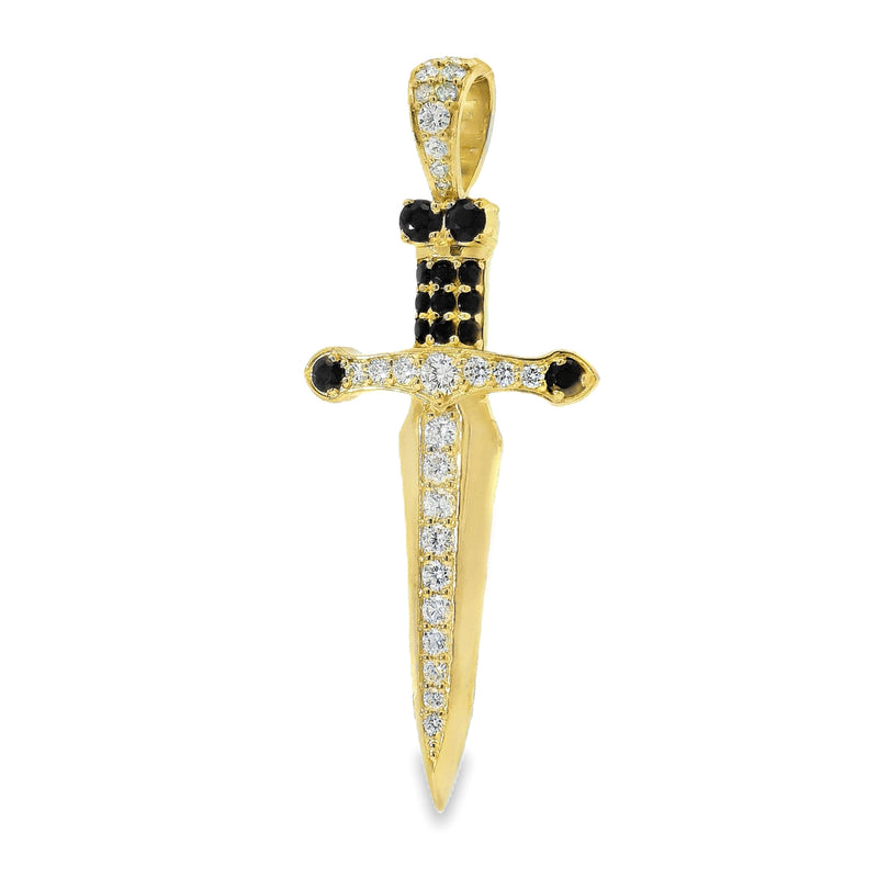 Dagger Knife Pendant Black Diamond 70987