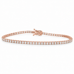 4 Pt lab diamond tennis bracelet – view 3 of 10, TraxNYC item 71682