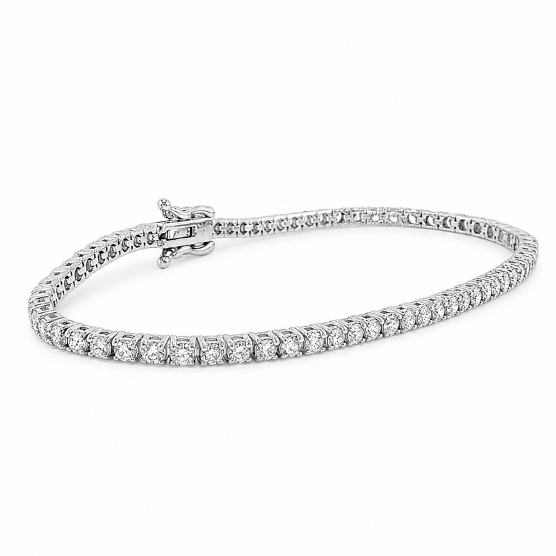 4 Pt lab diamond tennis bracelet – view 4 of 10, TraxNYC item 71682