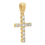 14K Gold Mini Diamond Cross 65967