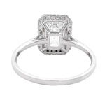 Emerald Diamond Engagement Ring 70952