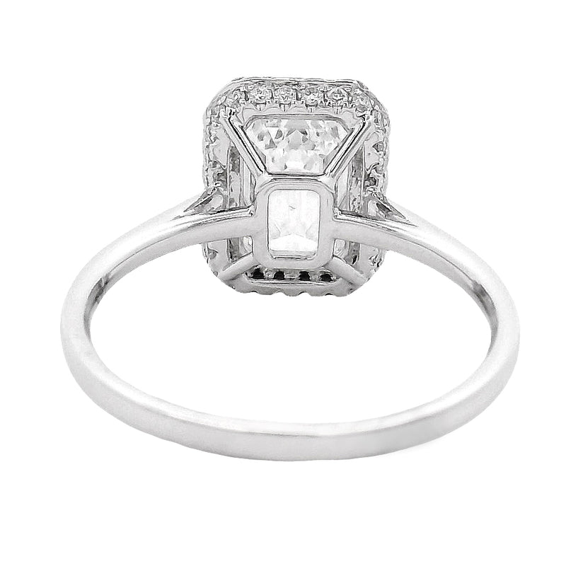 Emerald Diamond Engagement Ring 70952