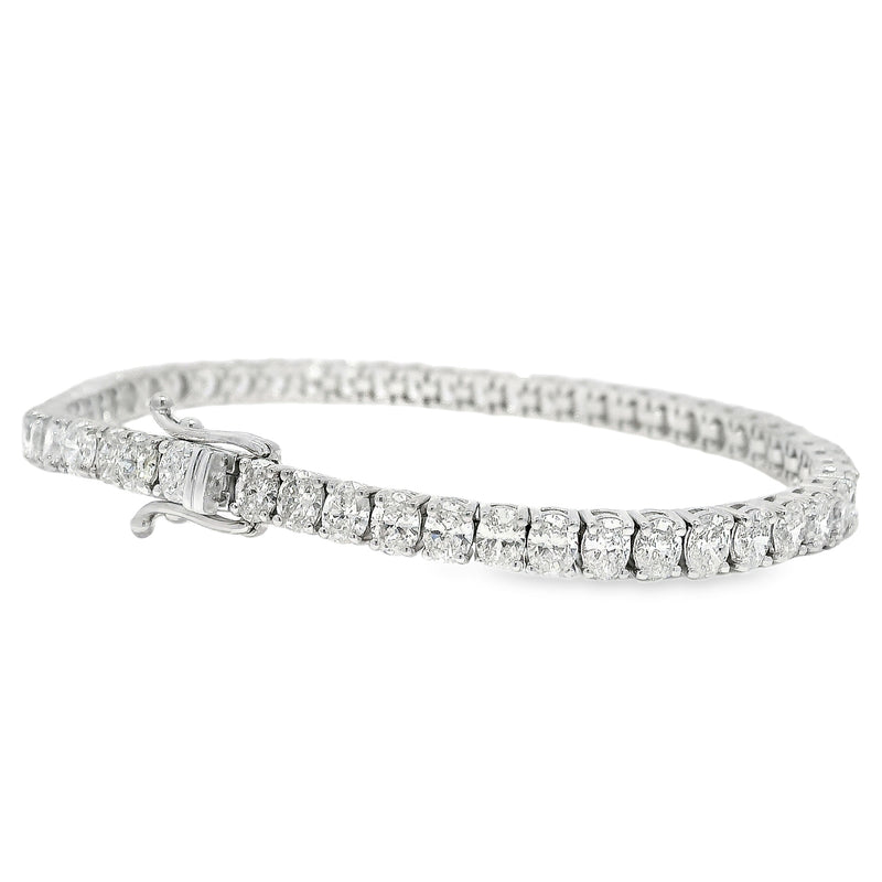 Oval Diamond Tennis Bracelet 71036