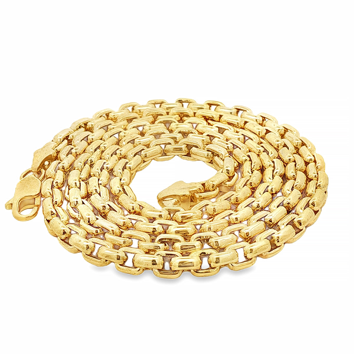 Round Box 14K Gold Box Chain 16 In Rounded Box Chain (Solid Gold)
