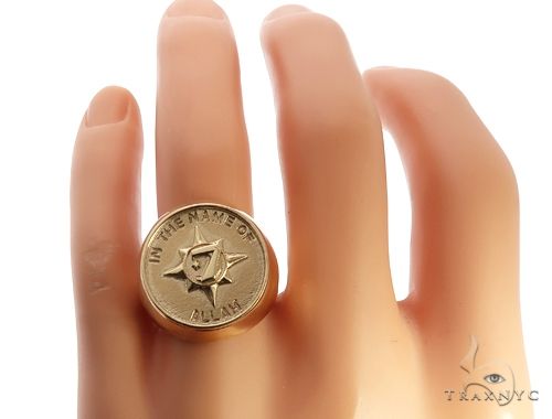 14K Gold 5 Percent Universal Flag Ring, photo 7 of 7