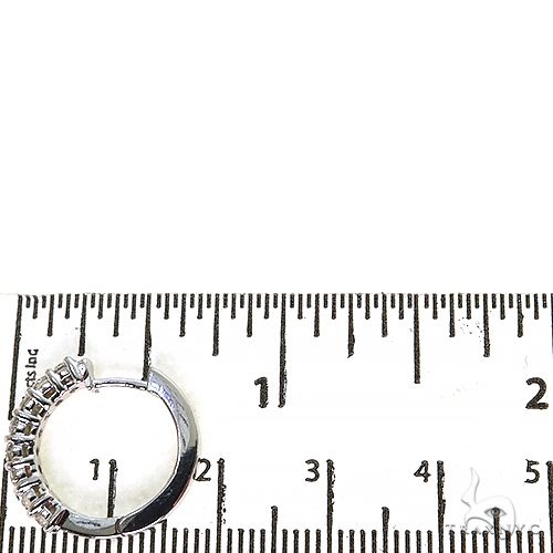 5 Pt Hoop Diamond Earrings (Lab) 68301 - Image 4