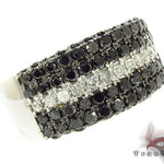 5 Row Black and White Color Diamond Ring 31242 - Image 1