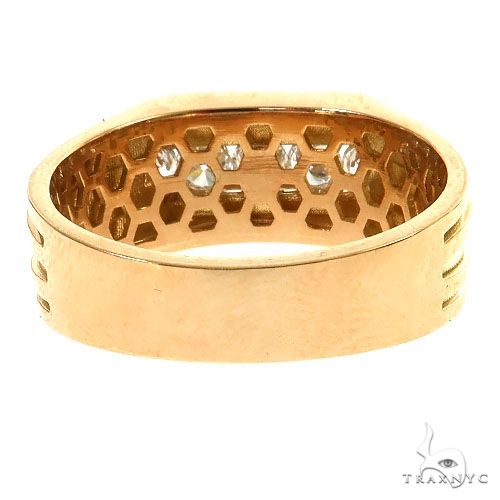 5 Stone Mens Diamond Wedding Band 68639 - Image 4