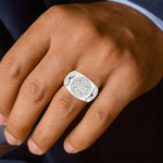 .925 Silver Cross Ring 70894