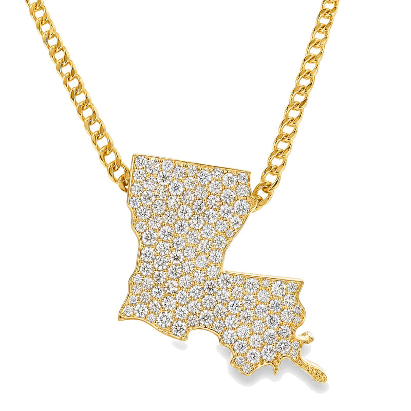 Louisiana State Pendant - 50 States of America 71921