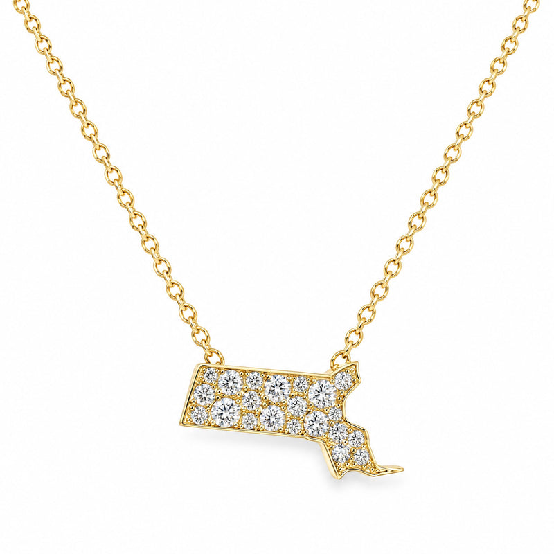 Massachusetts State Pendant - 50 States of America 71921