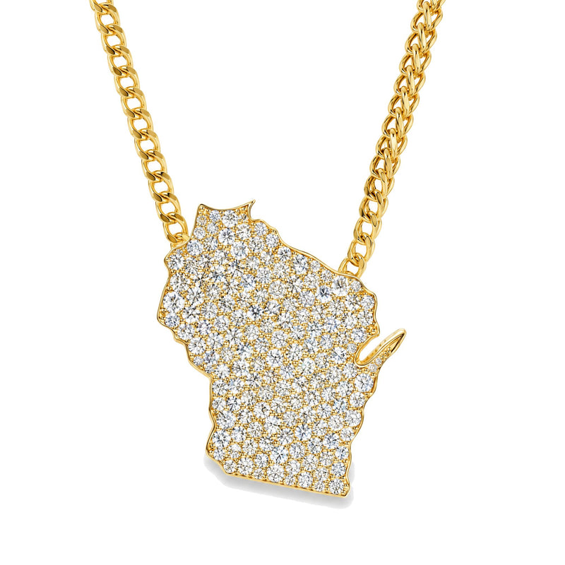 Wisconsin State Pendant - 50 States of America 71921