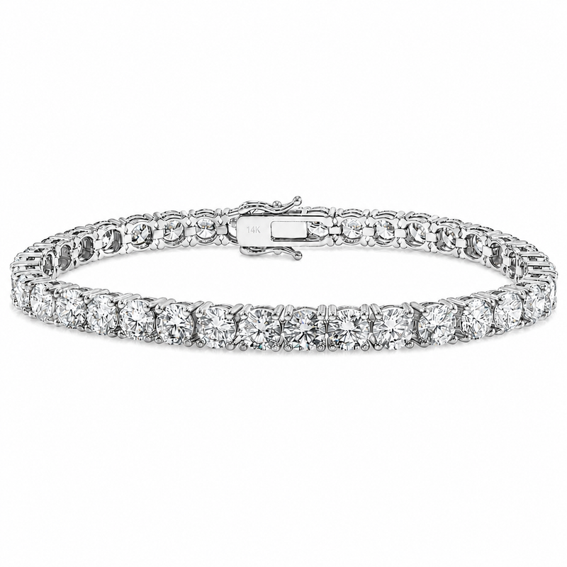 55 Pt Lab Diamond Tennis Bracelet 71659