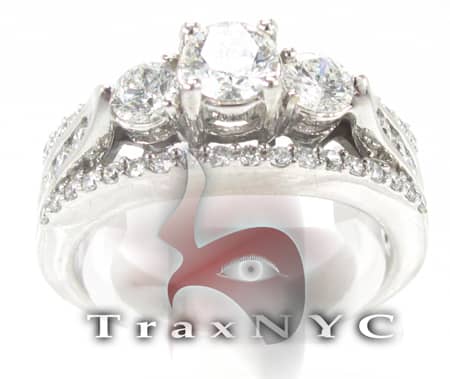 White Gold Wedding Ring 5613 - Image 5