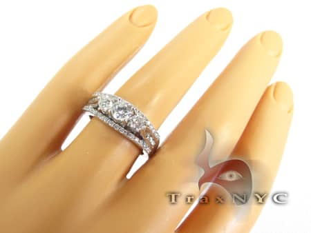 White Gold Wedding Ring 5613 - Image 8