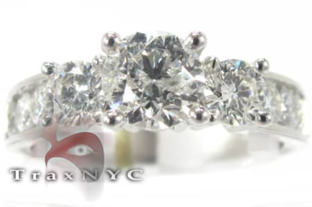 Ladies Mount Solitaire Band 5633 - Image 1