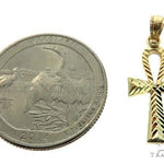 10K Gold Small Ankh Cross Crucifix 57104