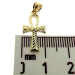 10K Gold Small Ankh Cross Crucifix 57104
