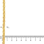 14K Yellow Gold Solid Round Box Link Chain 25.5 Inches 5.5mm 70896