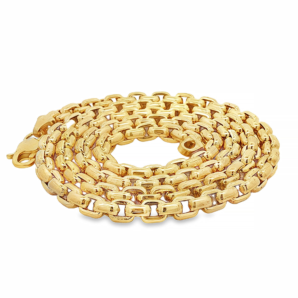 14K Gold Round Box Chain 4.5mm, 22.5 In | TraxNYC