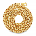 14K Yellow Gold Solid Round Box Link Chain 27 Inches 6.4mm 70895