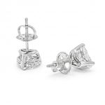 Heart Shape Diamond Stud Earrings 71321