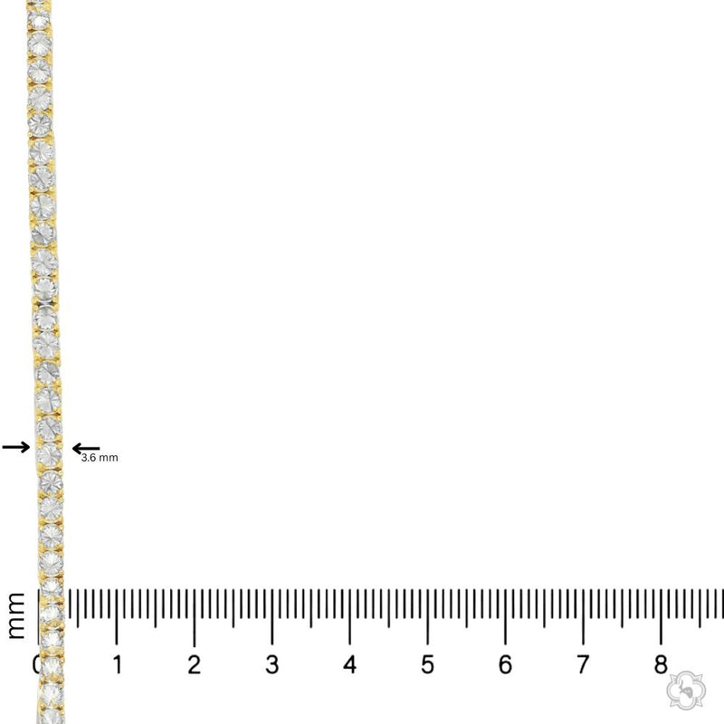 10  Pointer Upside Down Diamond Tennis Chain 70936