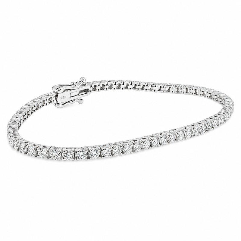 5 Pt lab diamond tennis bracelet – view 5 of 10, TraxNYC item 71687