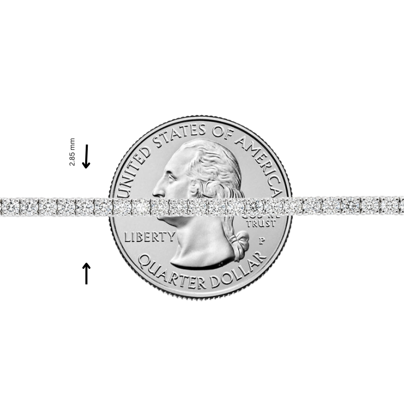 5 Pt lab diamond tennis bracelet – view 10 of 10, TraxNYC item 71687