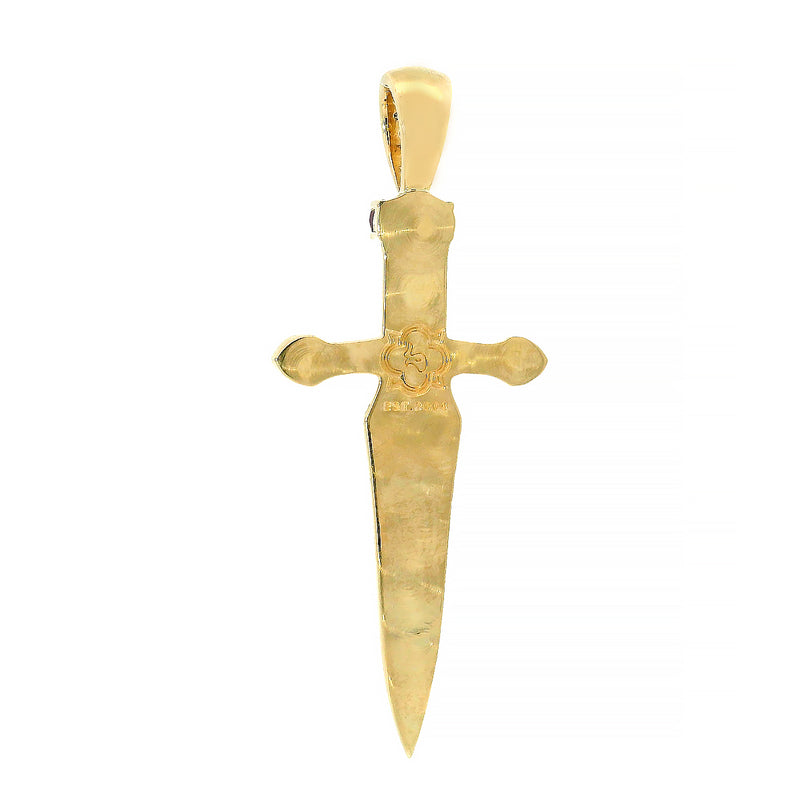 Dagger Knife Pendant Black Diamond 70987