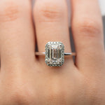 Emerald Diamond Engagement Ring 70952