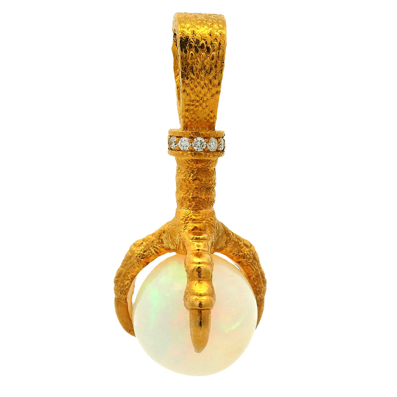 One of One 24K Eagle Claw Opal Pendant 70968