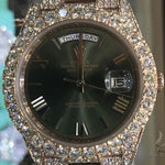 60th Anniversary 40mm 18K Rose Gold Full Diamond Rolex Watch 63900 - Image 1