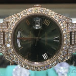 60th Anniversary 40mm 18K Rose Gold Full Diamond Rolex Watch 63900 - Image 2