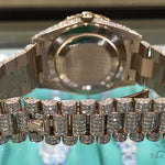 60th Anniversary 40mm 18K Rose Gold Full Diamond Rolex Watch 63900 - Image 4