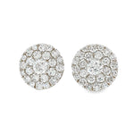 14K Gold Diamond Stud Earrings 64175