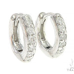 14K Gold Prong Diamond Small Hoops Earring 65452 - Image 2 [FILE:65452_image_02_196470dd.jpg]